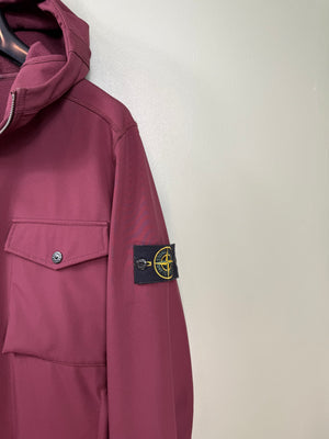 Stone Island Burgundy Soft Shell Jacket