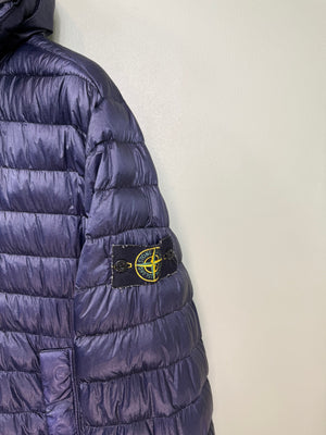 Stone Island Navy Garment Dyed Down Jacket