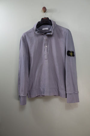 Stone Island Grey 1/4 Zip Jumper