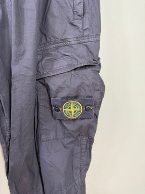 Stone Island Black RE-T Cargo Bottoms