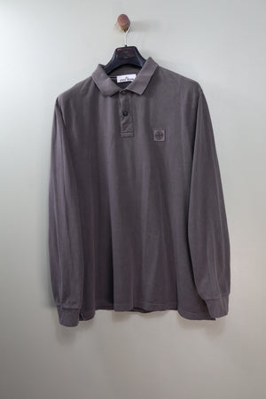 Stone Island Charcoal Grey Slim Fit Polo