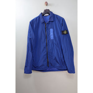 Stone Island Blue Nylon Metal Overshirt