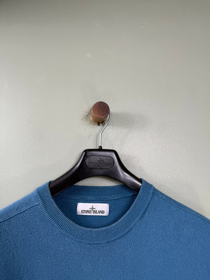 Stone Island Blue Knit Jumper