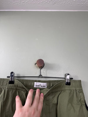 Stone Island Green RE-T Cargo Bottoms