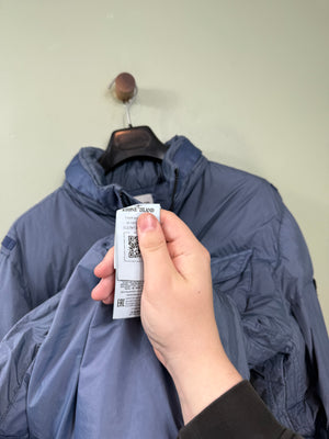 Stone Island Blue Crinkle Reps Down Jacket
