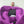 Stone Island Purple Teddy Fleece Zipped Hoodie