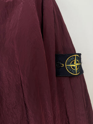 Stone Island Burgundy Nylon Metal Overshirt