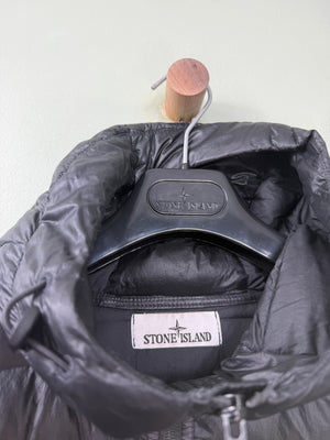 Stone Island Black Loom Woven Down Jacket