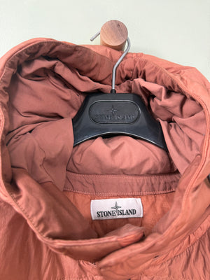 Stone Island Burnt Orange Crinkle Reps Down Jacket