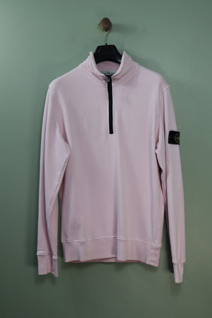 Stone Island Pink 1/4 Zip Jumper