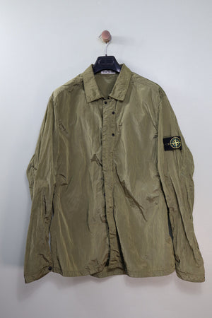 Stone Island Green Nylon Metal Overshirt