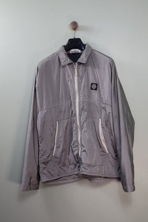 Stone Island Grey Nylon Metal Rip Stop Overshirt