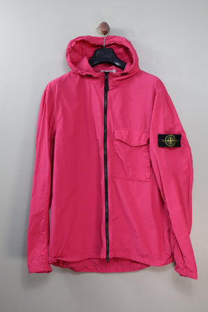 Stone Island Pink Naslan Hooded Overshirt