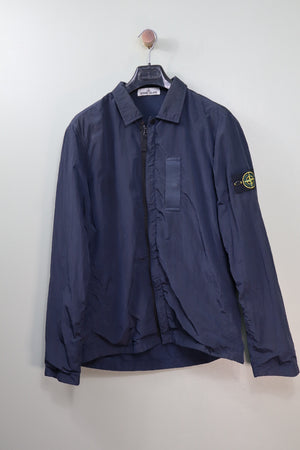 Stone Island Navy Nylon Metal Overshirt