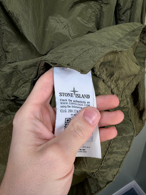 Stone Island Green Nylon Metal Overshirt