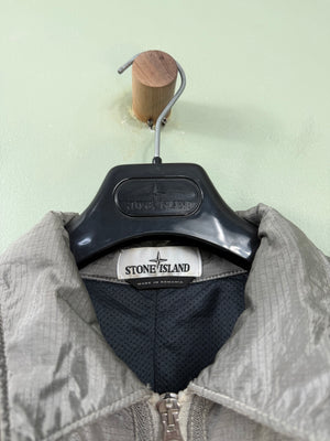 Stone Island Grey Nylon Metal Rip Stop Overshirt