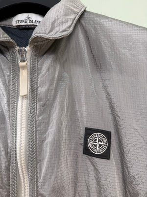 Stone Island Grey Nylon Metal Rip Stop Overshirt