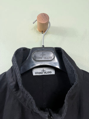 Stone Island Black 1/4 Zip Smock