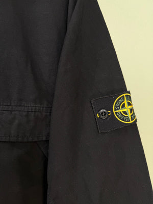 Stone Island Black 1/4 Zip Smock