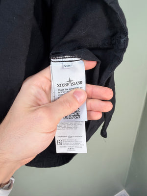 Stone Island Black 1/4 Zip Smock