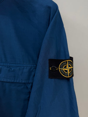 Stone Island Blue 1/4 Zip Smock