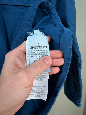 Stone Island Blue 1/4 Zip Smock
