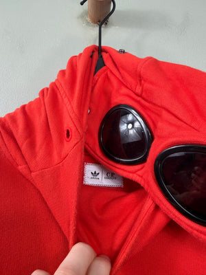 C.P. Company X Adidas Red Goggle Hoodie