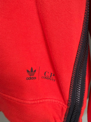 C.P. Company X Adidas Red Goggle Hoodie