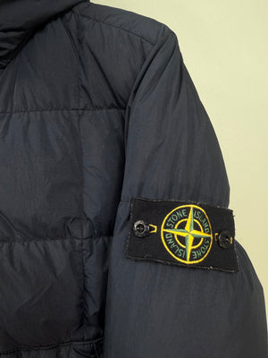 Stone Island Navy Crinkle Reps Down Jacket