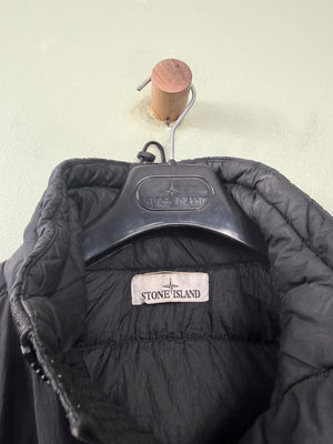Stone Island Black Crinkle Reps Down Jacket