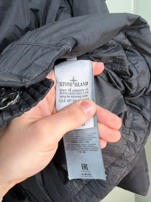 Stone Island Black Crinkle Reps Down Jacket