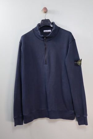 Stone Island Navy 1/4 Zip Jumper