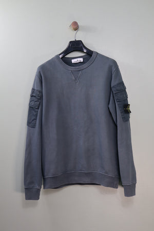 Stone Island Dark Grey Pocket Jumper