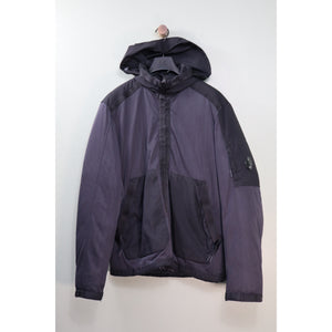 C.P. Company Black Garment Dyed Nylon J Mesh Down Jacket