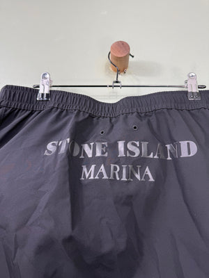 Stone Island Black RE-T Marina Cargo Bottoms