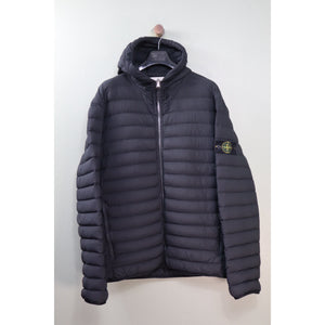 Stone Island Black Loom Woven Down Jacket