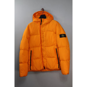 Stone Island Orange Crinkle Reps Down Jacket