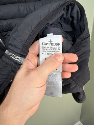 Stone Island Black Loom Woven Down Jacket