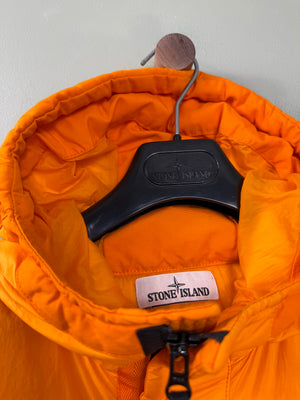 Stone Island Orange Crinkle Reps Down Jacket